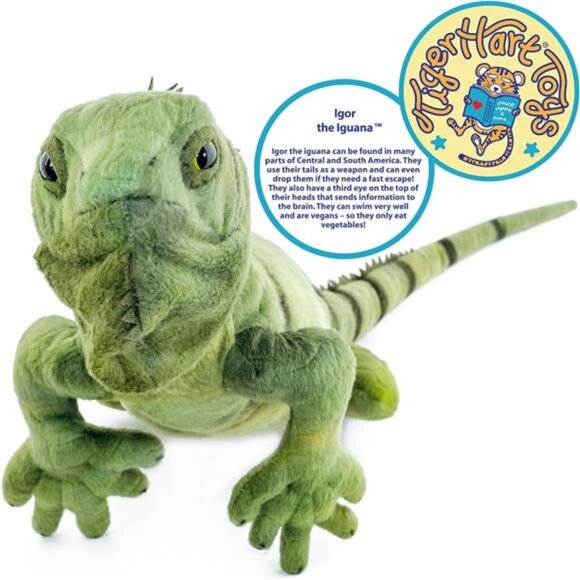 Igor The Iguana - 26 Inch Long Stuffed Animal Plush Lizard - Picture 4 of 7